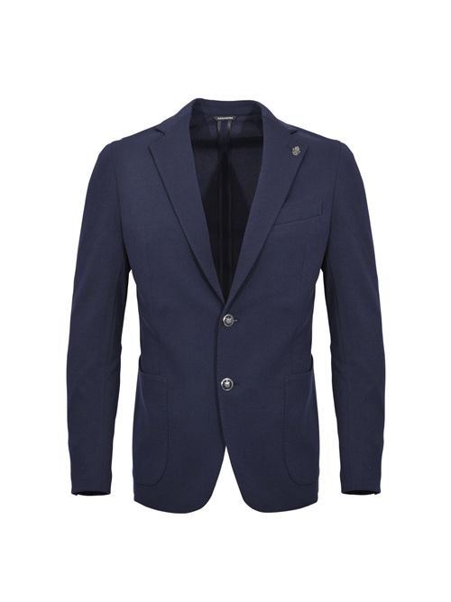 Giacca monopetto in tessuto stretch Blu navy DANIELE ALESSANDRINI | DUGM0005 PL02177000